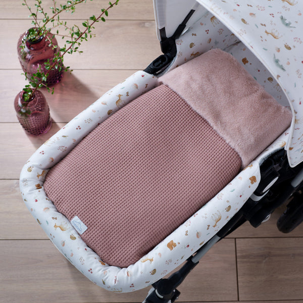 Fußsack für Kinderwagen Babywanne Bambi Rosa