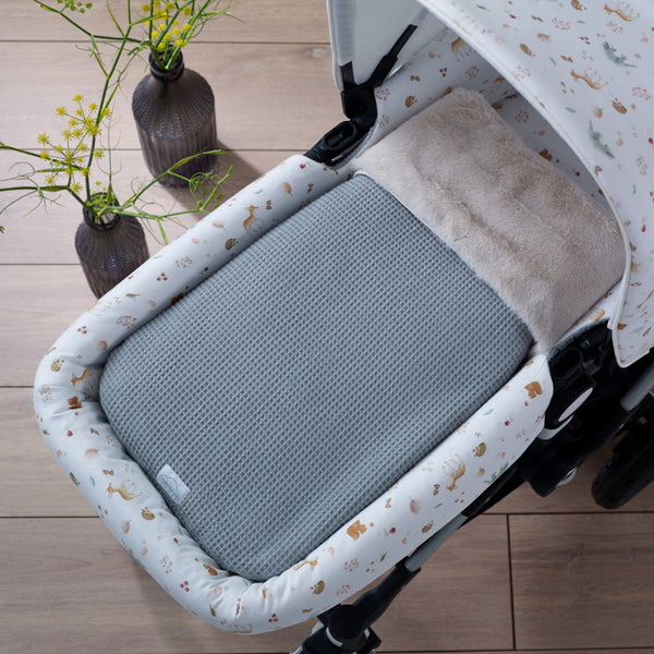 Fußsack für Kinderwagen Babywanne Bambi Grün