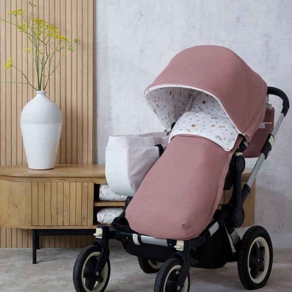 Bezug für Kinderwagen Bambi Sand Rosa